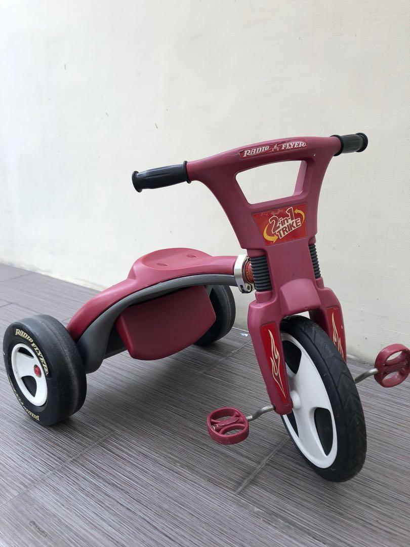 Preowned Genuine Radio Flyer 2In1 Trike Chopper Low Rider Convertible