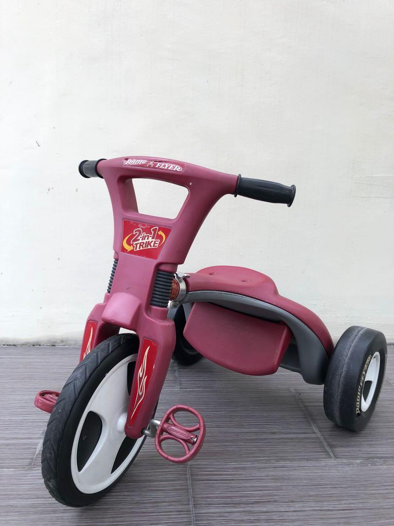Preowned Genuine Radio Flyer 2In1 Trike Chopper Low Rider Convertible