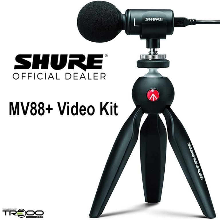 Shure MV88+ Video Kit with Digital Stereo Condenser Microphone