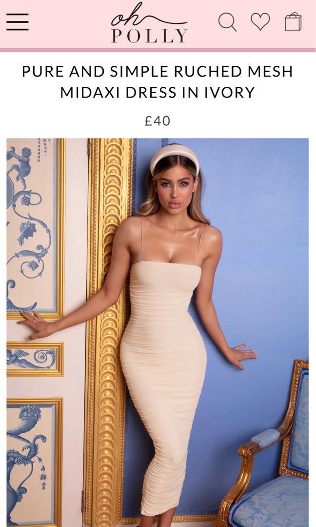 OhPolly Pure and simple ruched mesh 