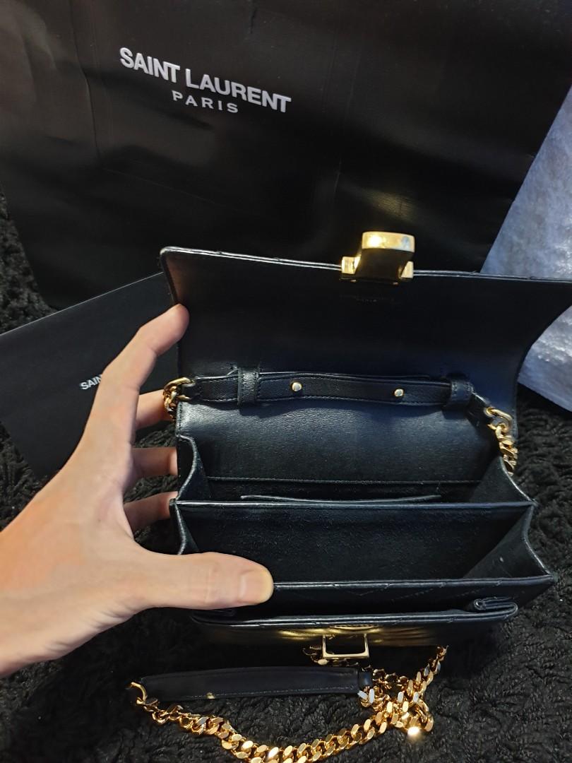 Ysl Saint Laurent slp woman chain flap bag original leather