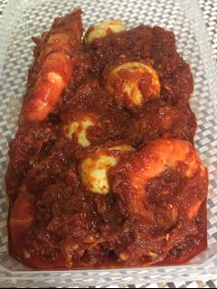 Sambal Udang Telur Puyuh Food Drinks Local F Bs Halal On Carousell