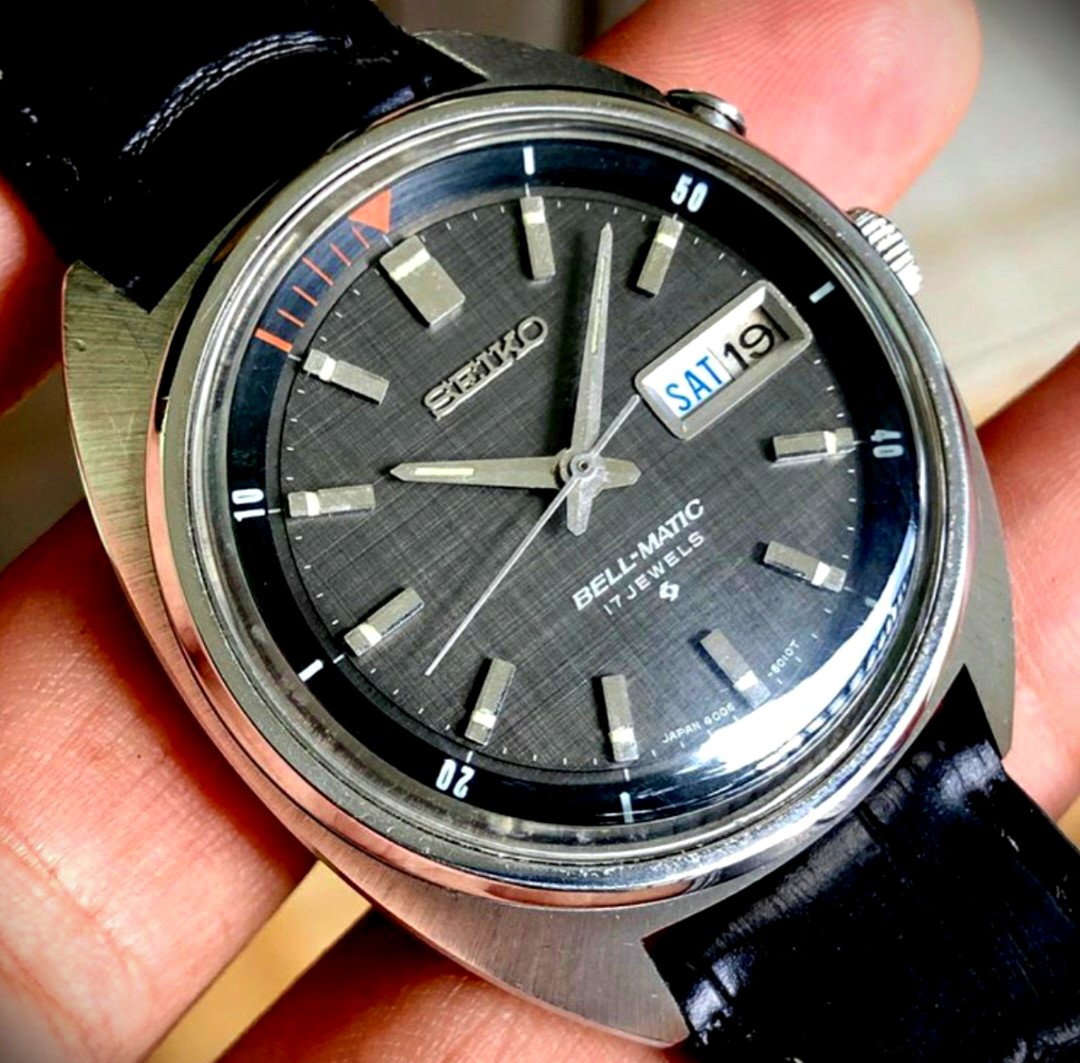 Seiko Bellmatic (linen dial) Vintage, Men's Fashion, Watches & Accessories,  Watches on Carousell