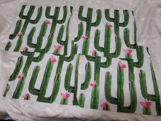 Set of 4 Cactus throw pillowcase