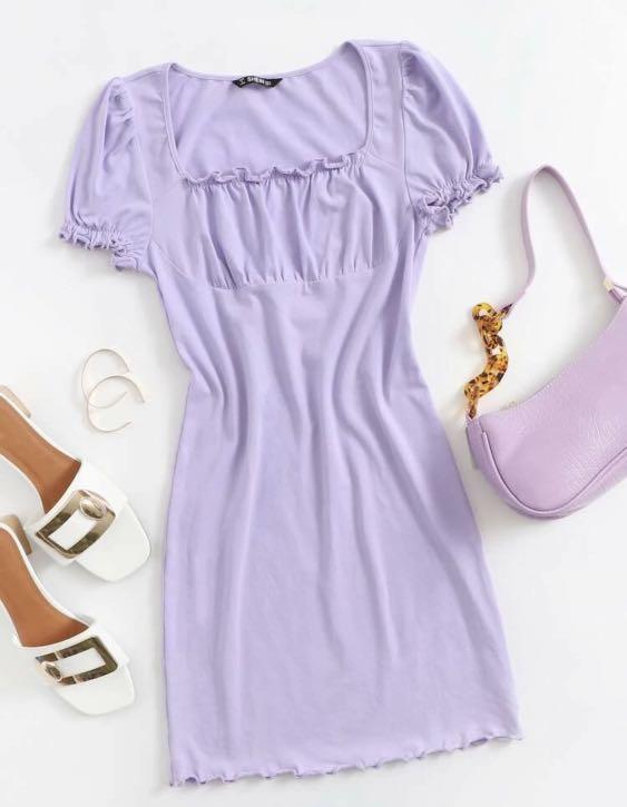 shein lavender dress