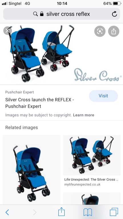 Silver cross reflex sky blue clearance
