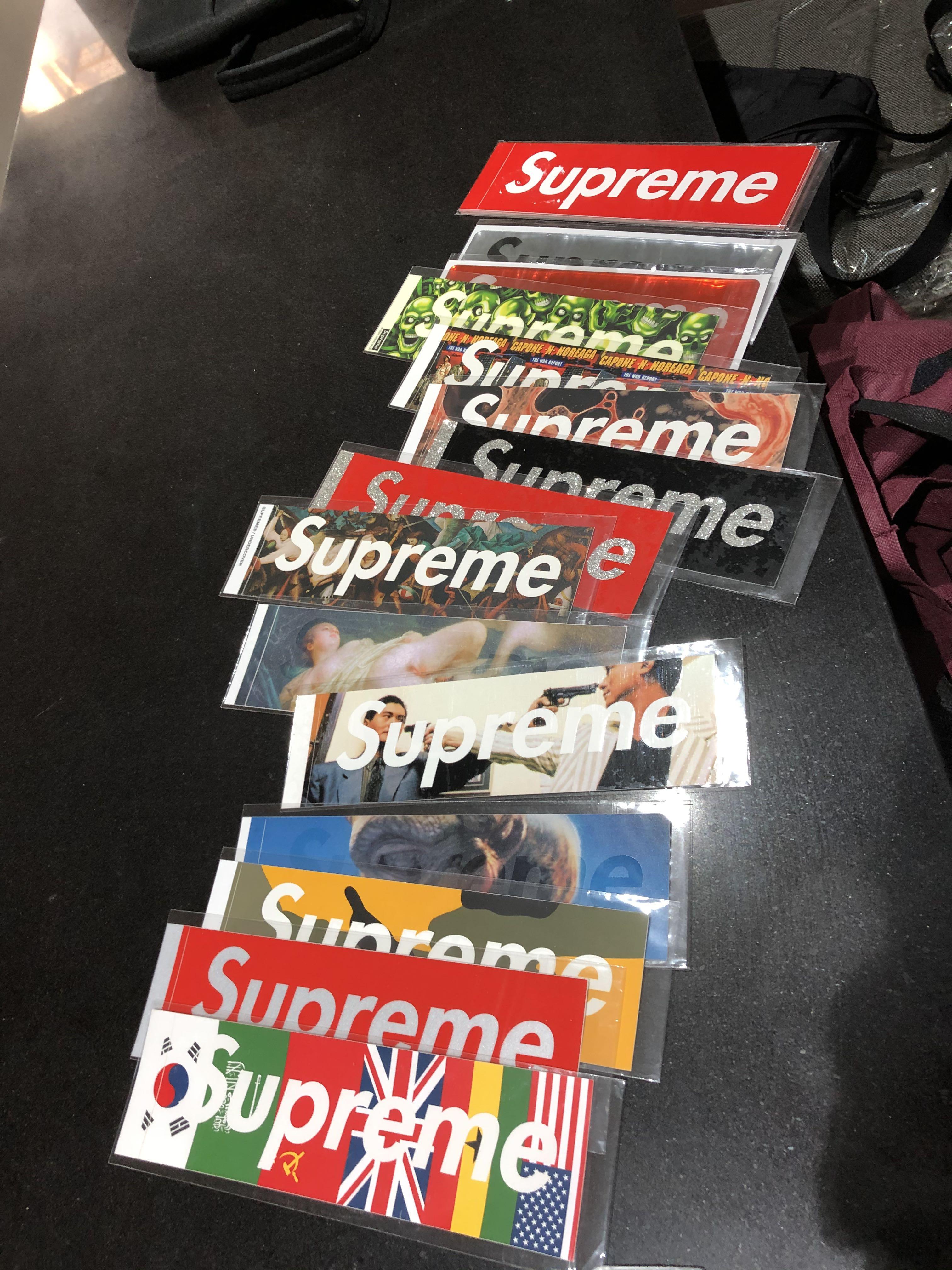 supreme box sticker