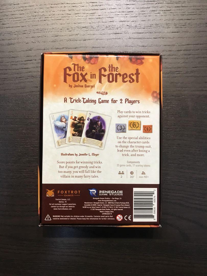 The Fox In The Forest Board Game Toys Games Board Games Cards On Carousell