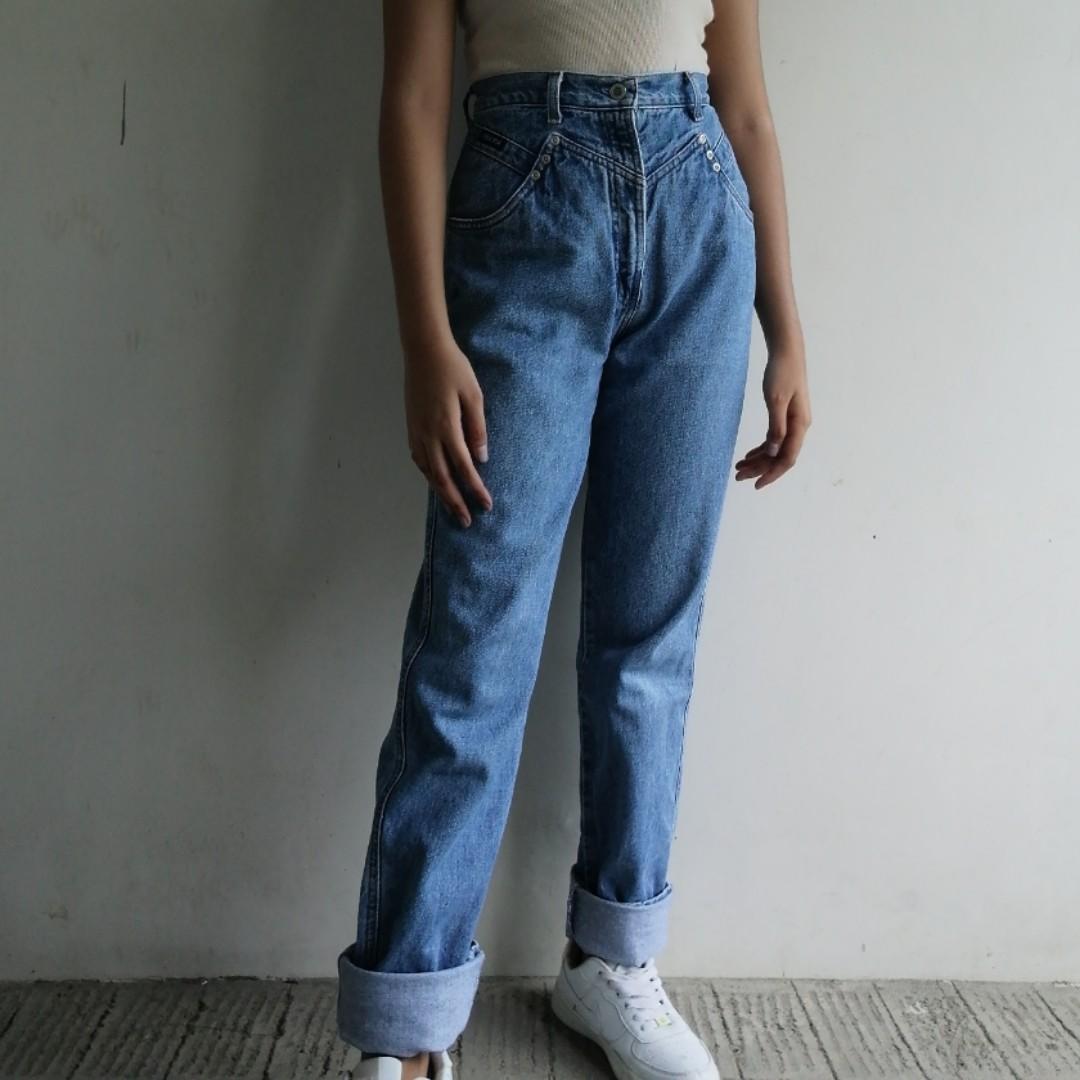 Vintage Rockies HW Mom Jeans, Women's 