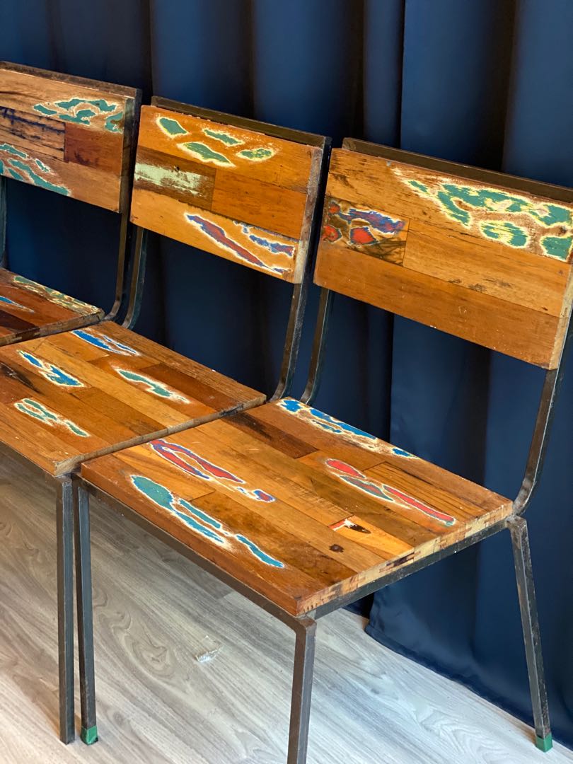 Vintage Rustic Dining Chair’s, Furniture & Home Living, Furniture