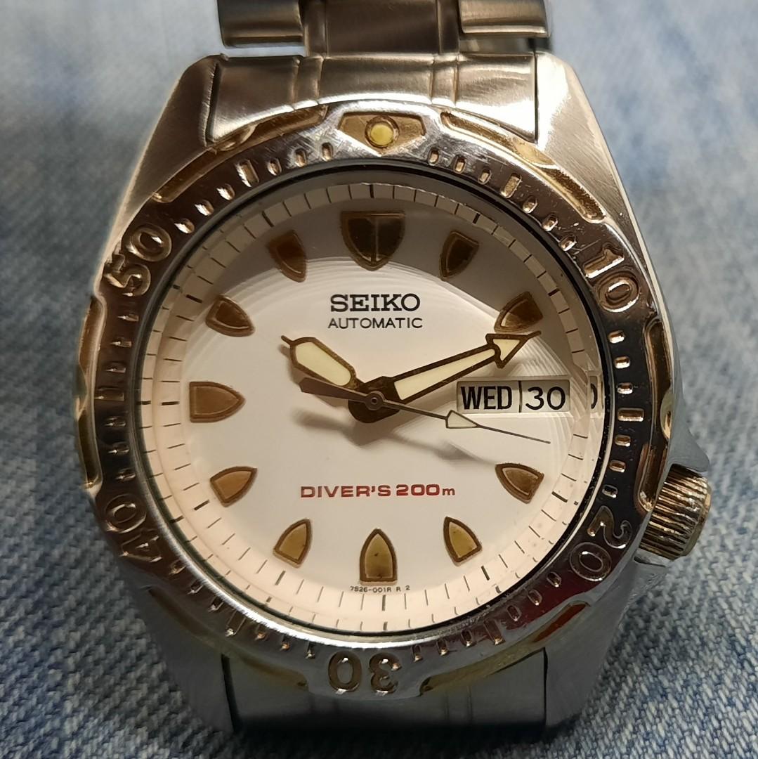 Vintage Seiko SKX006 7S26-0010 200 Meters Diver Automatic Watch, Women's  Fashion, Watches & Accessories, Watches on Carousell