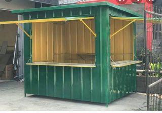 Warung container bahan mengunakan besi hollow 4x4 dan spandek Warung container bahan mengunakan besi hollow 4x4 dan spandek