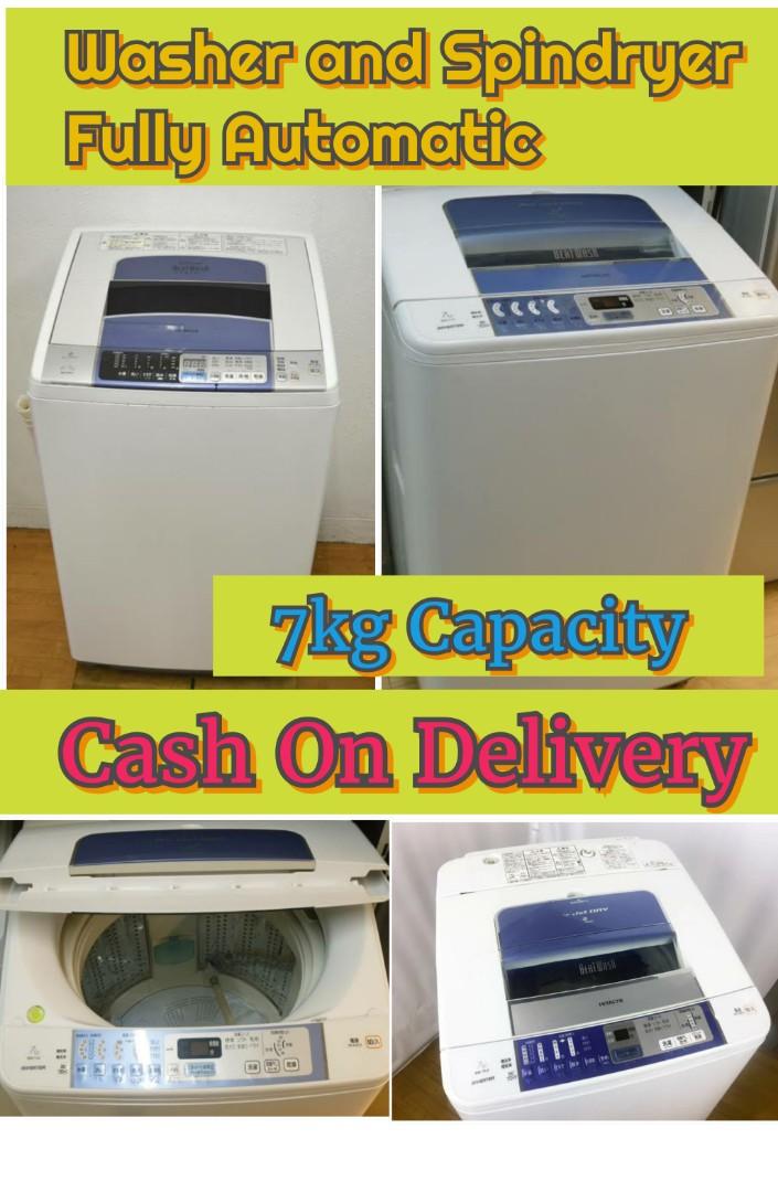 Washer And Spindryer Fully Automatic Japan Surplus 2ndhand 7kg Capacity Tv Home Appliances Washing Machines And Dryers On Carousell