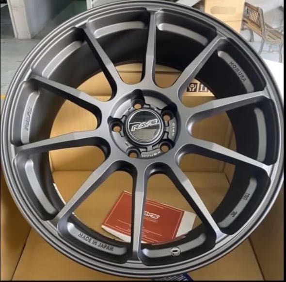 ” Rays Homura HP, Car Accessories, Tyres & Rims on Carousell