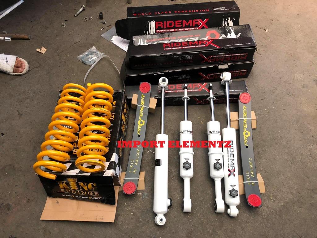 2 Inch Lift Package Ridemax Shocks 4Ways KING SPRINGS Profender add a