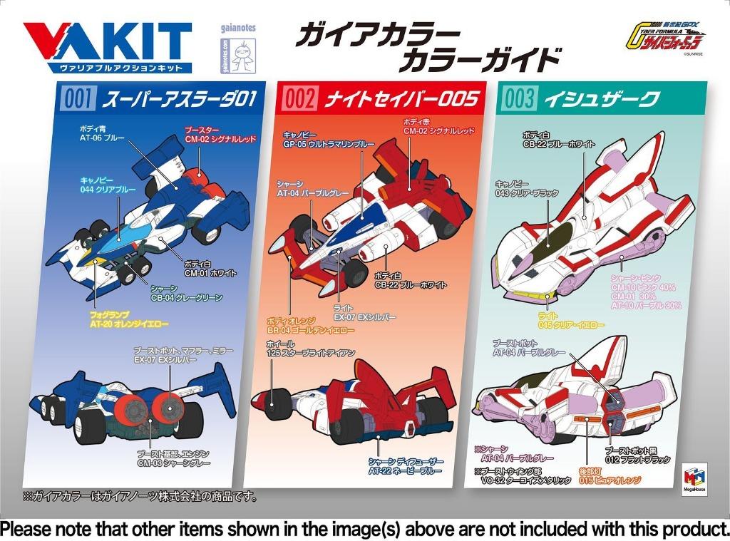 【預訂】 【日版】 MegaHouse Cyber Formula Variable Action Kit Future GPX Cyber ...