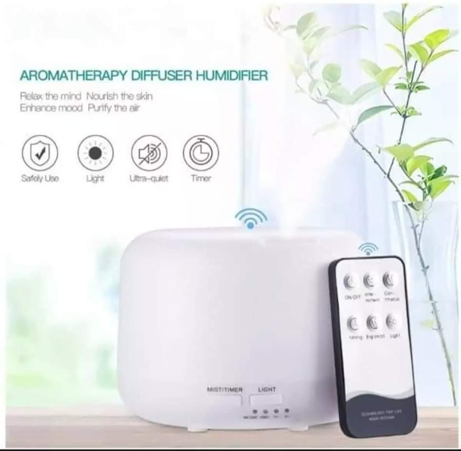 Air Humidifier (Category: Air Purifiers & Dehumidifiers) located in Quezon City. Submitted by shanomark (Listing ID 1033027284, Image 1). Description: 500 ML Air Humidifier/with remote control 7 LED COLOR LAMP AUTOMATIC POWER AROMATHERAPY ESSENTIAL OIL DIFFUSER.