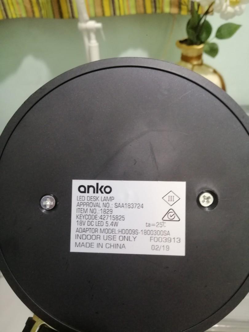 Anko LED Table Lamp 5.4W, Furniture & Home Living, Lighting & Fans