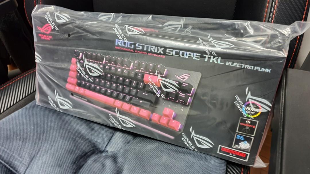 Asus Rog Strix Scope Tkl Electro Punk Electronics Computers Others On Carousell