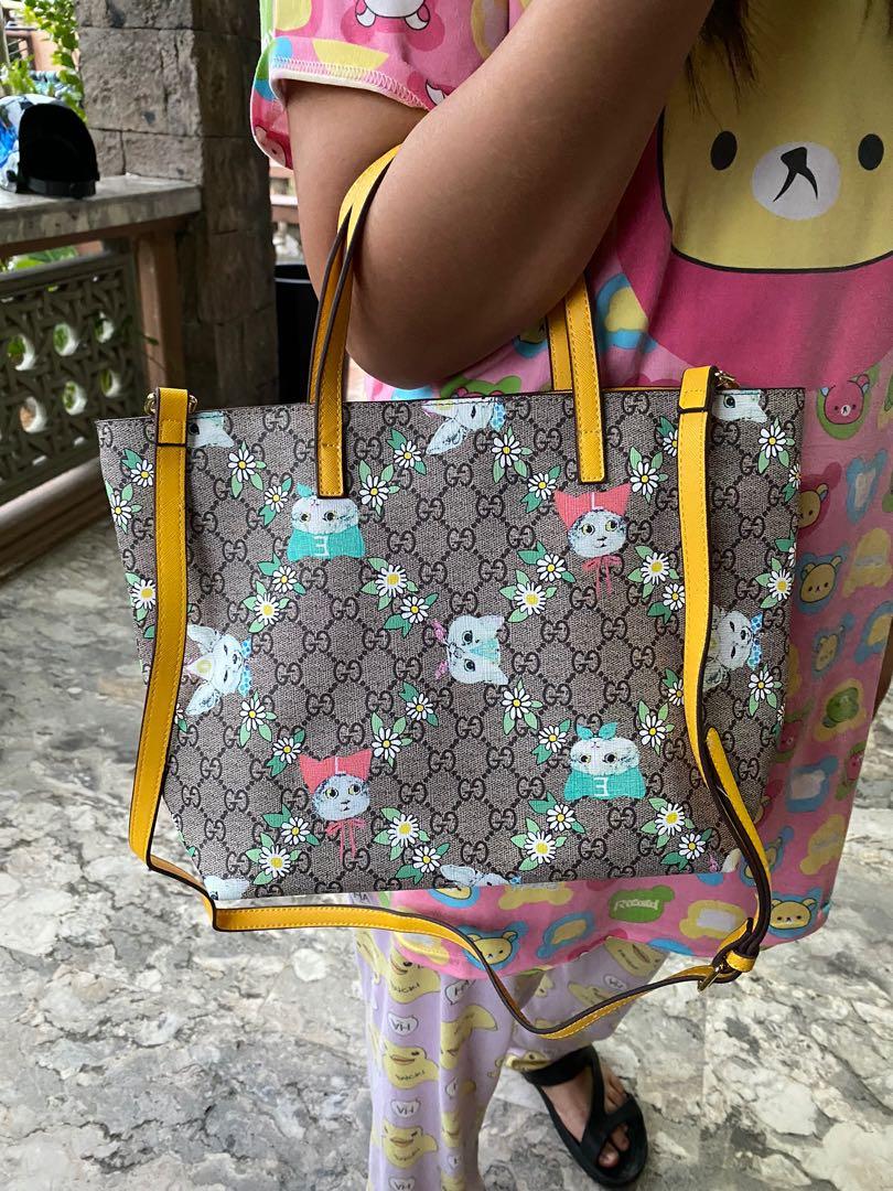 gucci bag with cat design