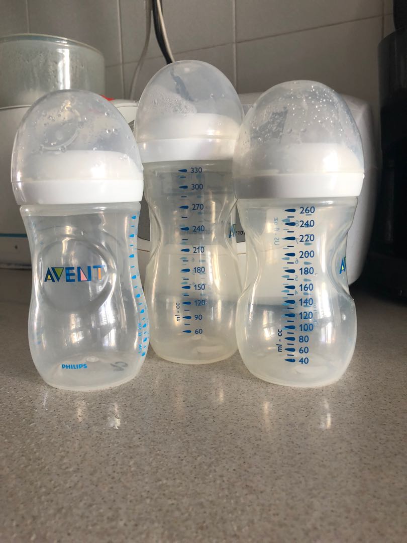 Used Avent Bottles (Natural), Babies & Kids, Nursing & Feeding