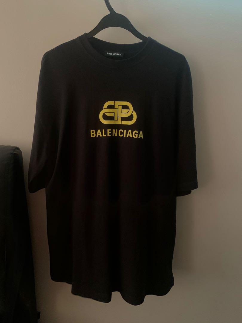 Mens Political Campaign Tshirt Regular Fit in Black  Balenciaga US