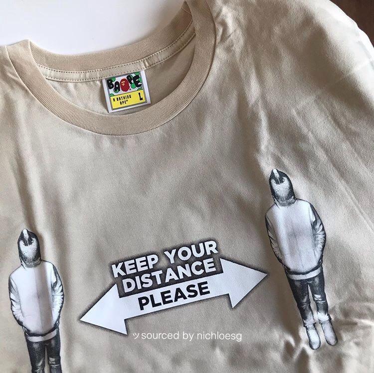 bape social distance tee