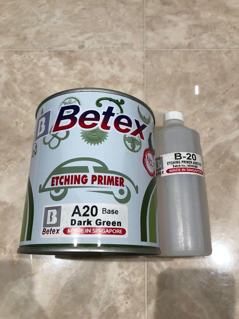 Betex A20 dark green etching primer, Everything Else on Carousell