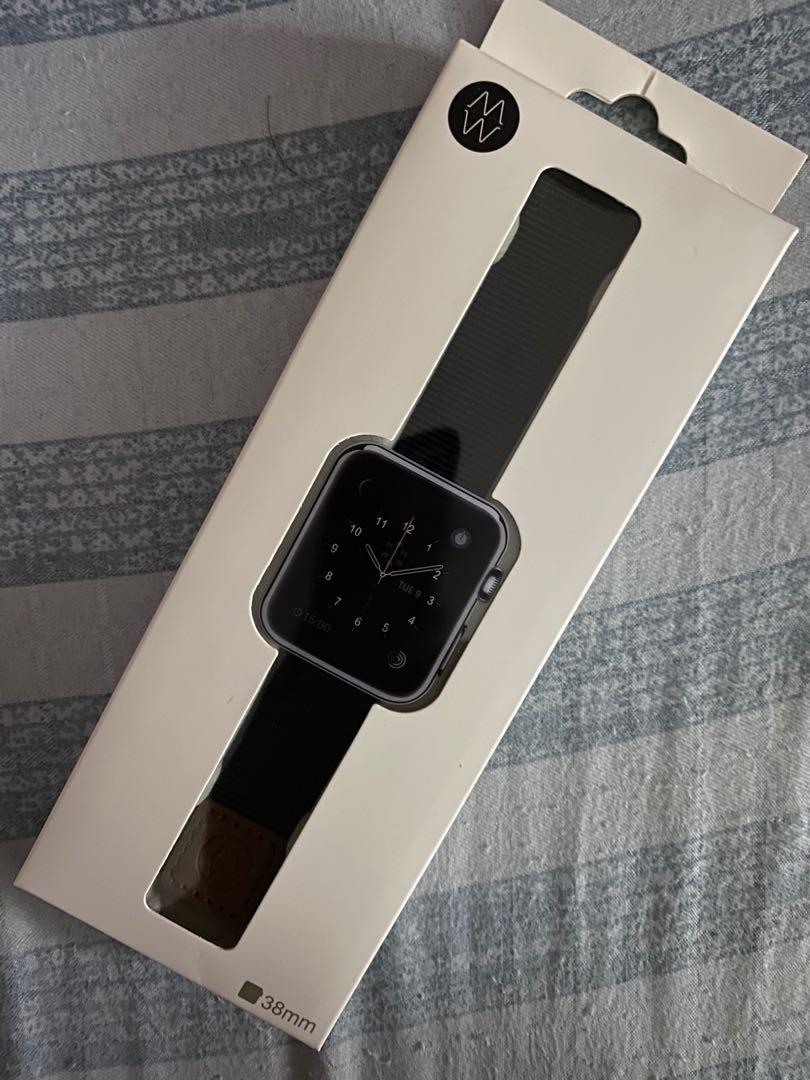 Brand New Monowear Design Nylon Active Band for 38mm 40mm Apple Watch Black Mobile Phones Gadgets Mobile Gadget Accessories Other Mobile Gadget Accessories on Carousell