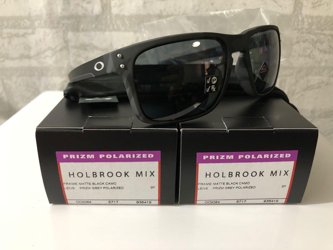 Brandnew Oakley Holbrook Mix Matte Black Camo Prizm Grey Polarized, Men's  Fashion, Watches & Accessories, Sunglasses & Eyewear on Carousell