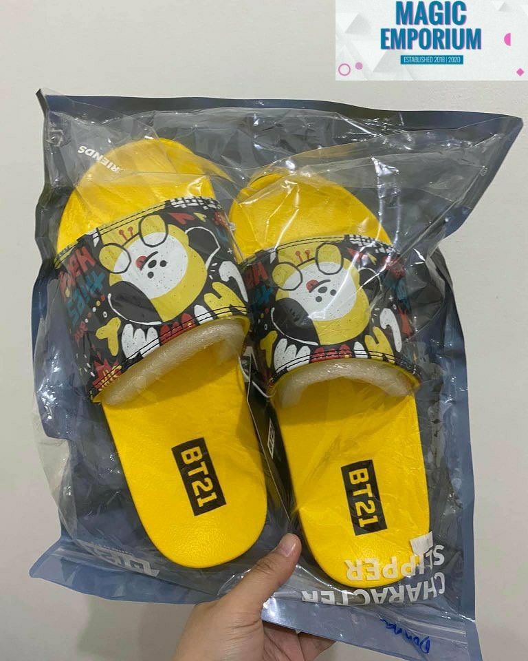 bt21 slippers size 9
