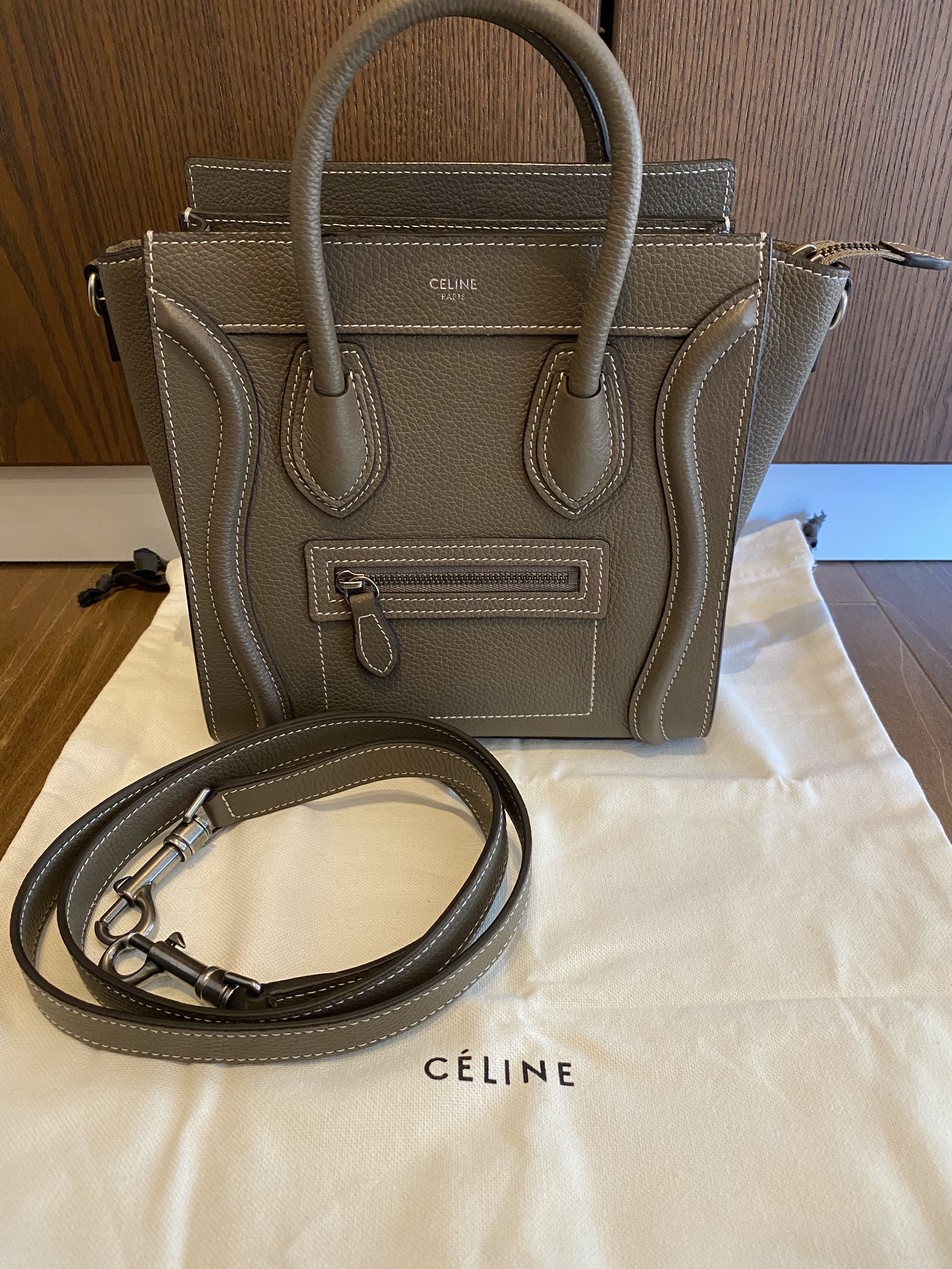 Celine hotsell drummed leather