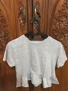 Colorbox Grey Crop Top