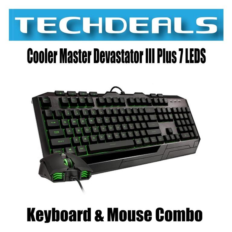 Cooler Master Devastator III Plus LEDS Gaming Keyboard Mouse