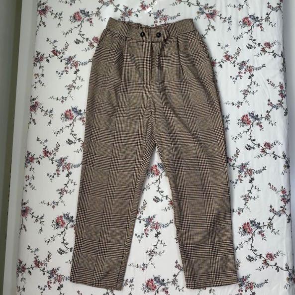 cotton on checkered pants