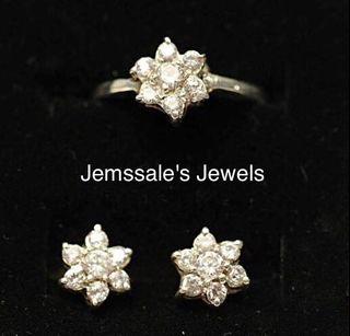 jem:Dainty Rositas Diamond Earrings & Ring Set