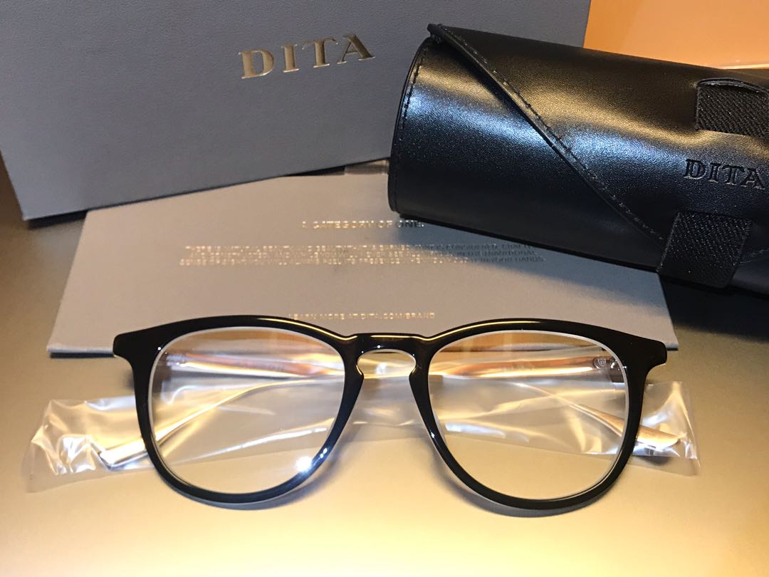 Dita Eyewear FALSON glasses DTX105 black gold new, 男裝, 手錶及