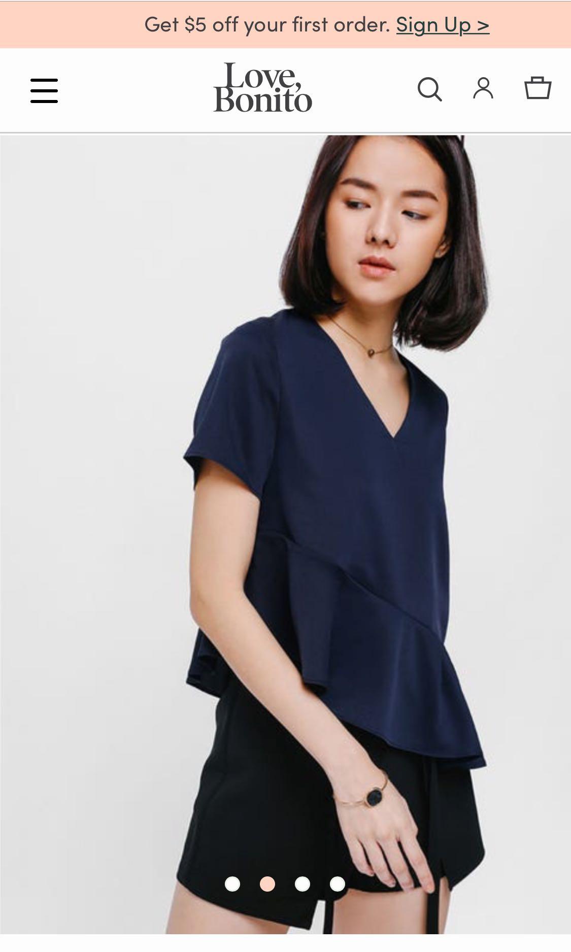 ruffle hem top