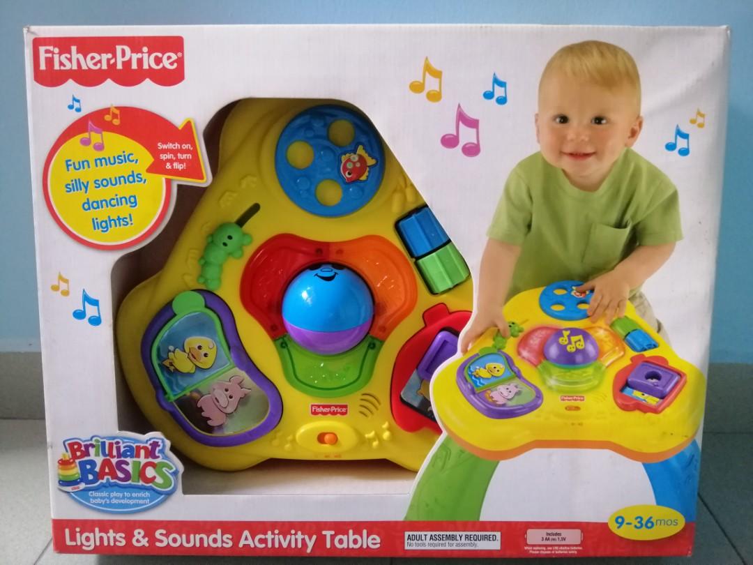 Lights and hot sale sounds activity table