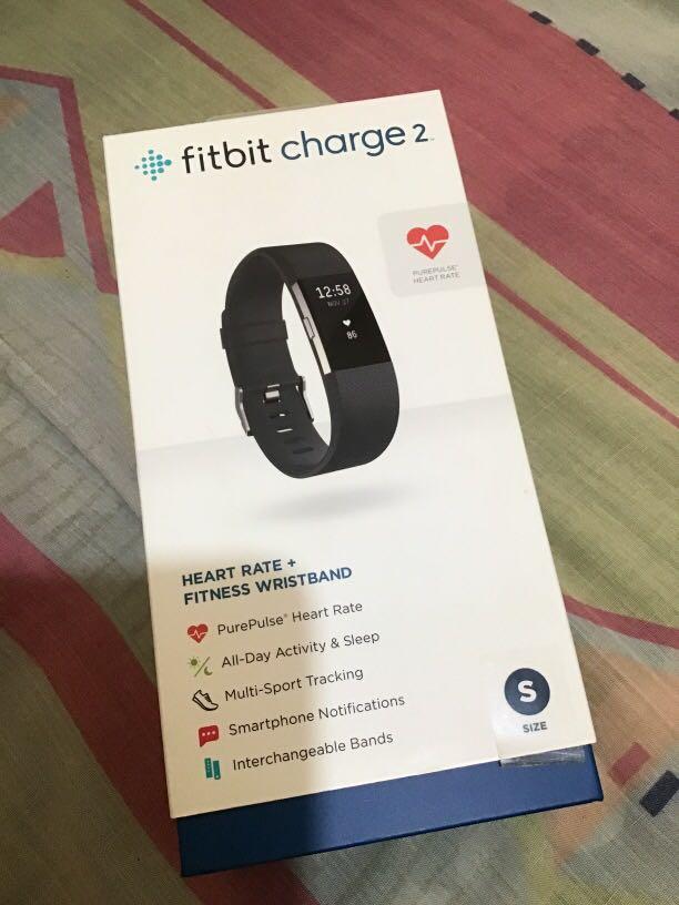 Fitbit charge 2 (Category: Chargers) located in Manila. Submitted by as_declutter (Listing ID 1033014903, Image 1). Description: size: small Original price: P8,200 Female owned Barely used (switched to apple watch) Comes with the original box and charger Will include 2 free bands/ bracelets .