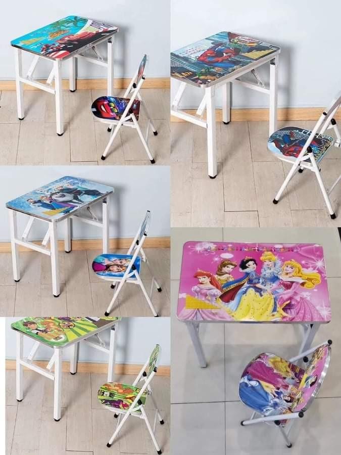 character table and chairs