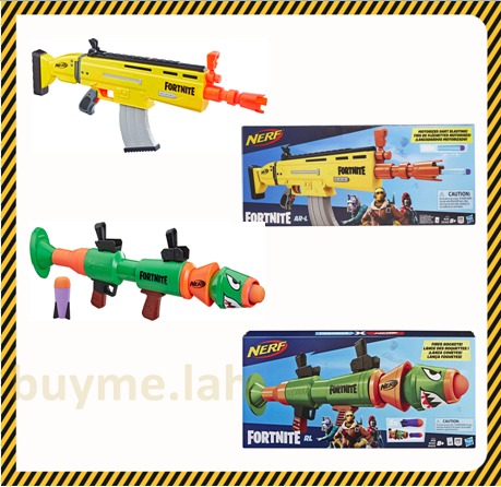  NERF Fortnite Rl Blaster - Fires Foam Rockets - Includes 2  Official Fortnite Rockets - for Youth, Teens, Adults : Toys & Games