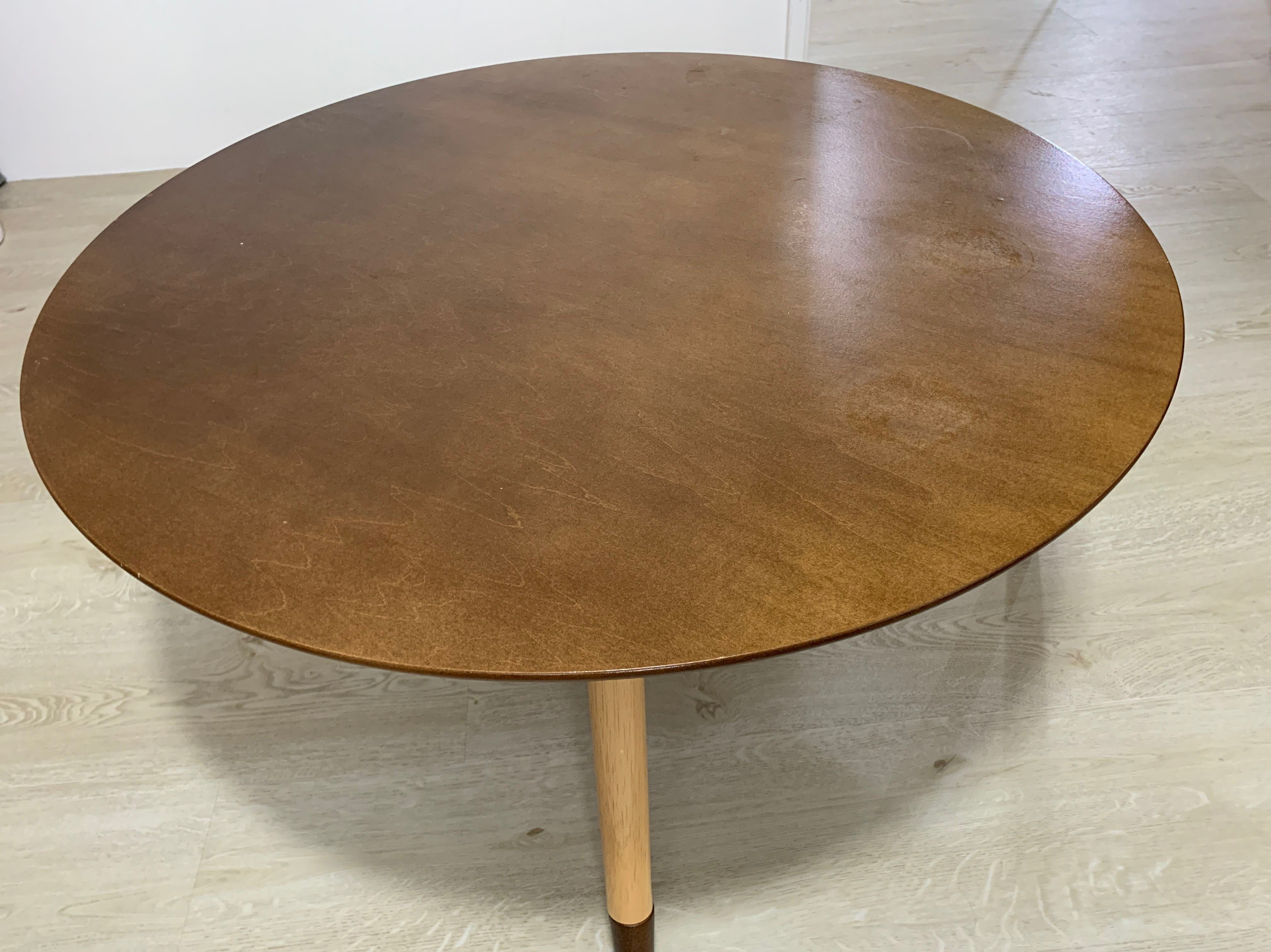 Muro Walnut Round Coffee Table Furniture Tables Chairs On Carousell