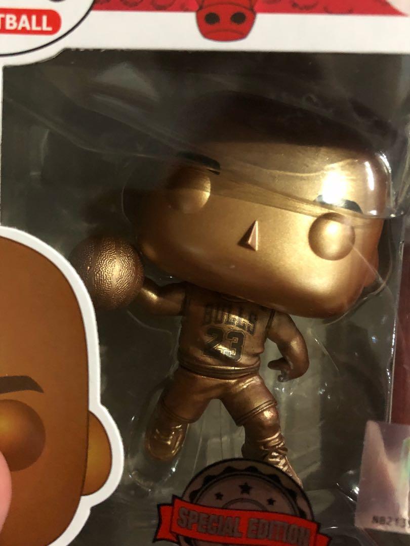 Bronze Gold Michael Jordan Funko Pop Toy Funko Pop N°54 Basketball