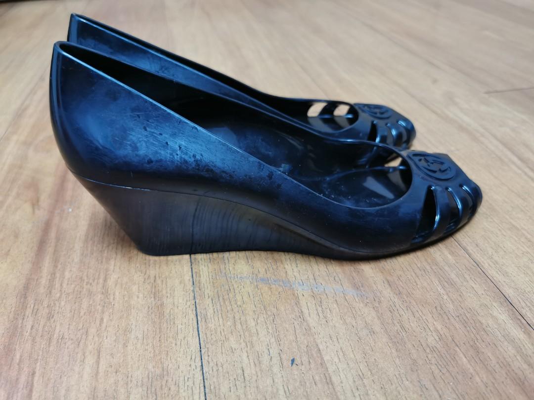 Gucci marola jelly top wedge