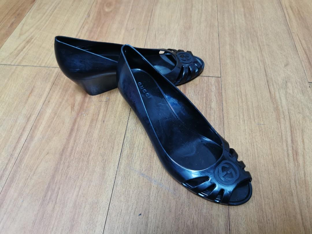 Gucci marola jelly outlet wedge