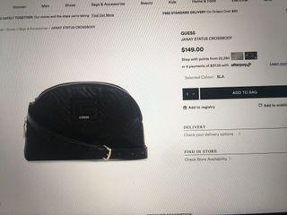 Guess janay status crossbody