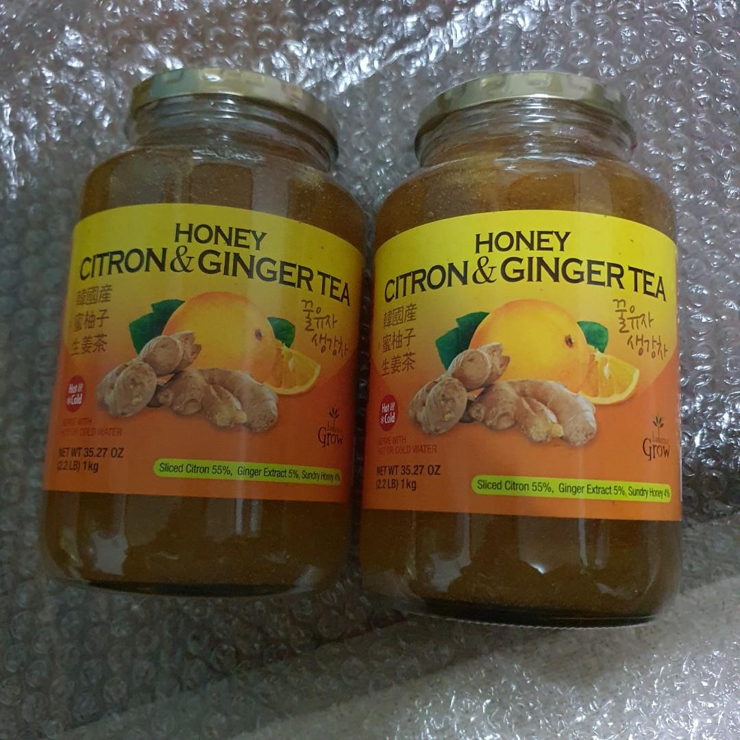 Honey Citron and Ginger Tea (Category: Fresh Produce) located in Pasay City. Submitted by cathrick_online_shop (Listing ID 1033139525, Image 1). Description: expiry Aug 2021.