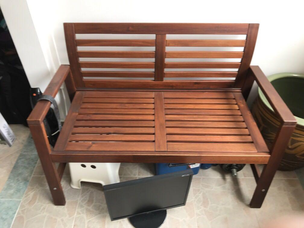 Ikea Applaro Wooden Bench Furniture Tables Chairs On Carousell