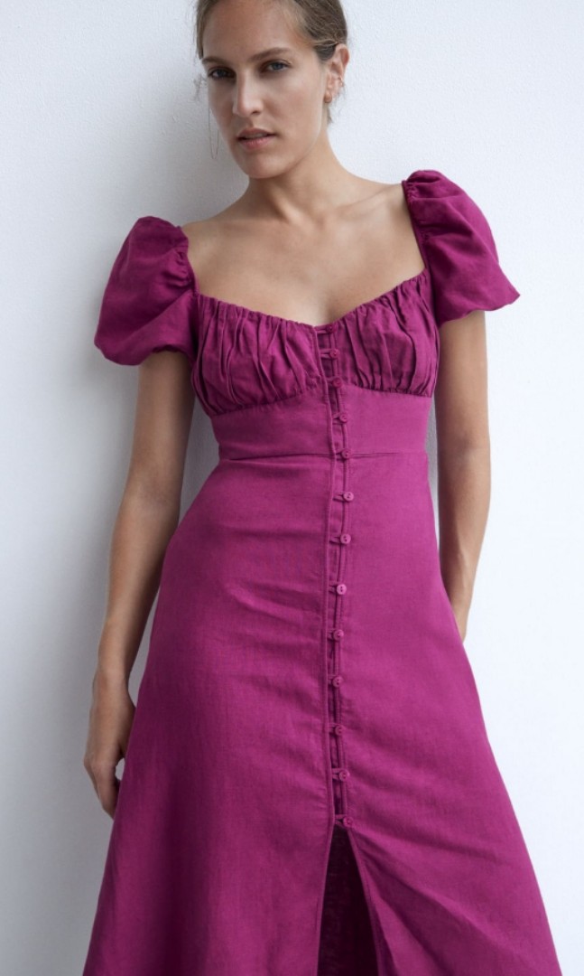 zara violet dress